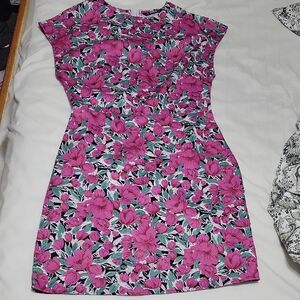 Floral Spring Cap Sleeve Mini Dress